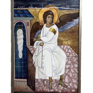 Бели Анђео уље на платну